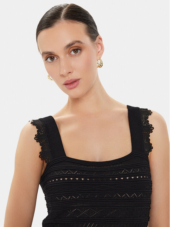 Morgan Morgan Top 241-MNOA Negru Regular Fit