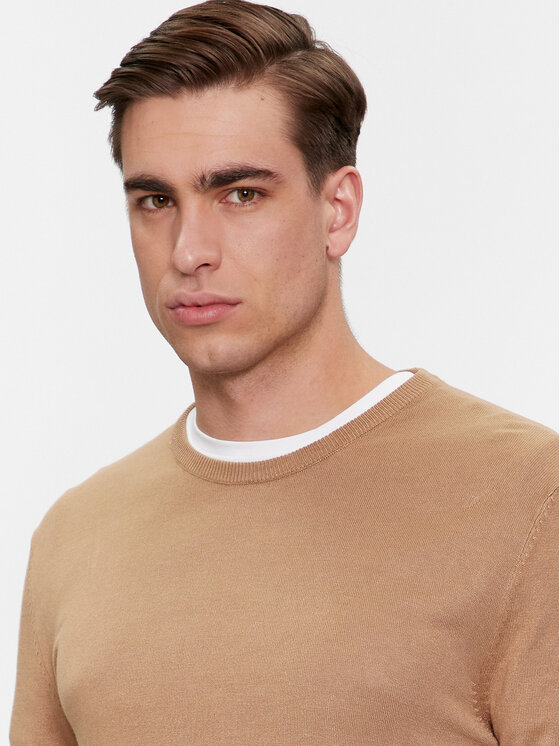 Brave Soul Brave Soul Sweter MK-36ARUNDELB Brązowy Regular Fit