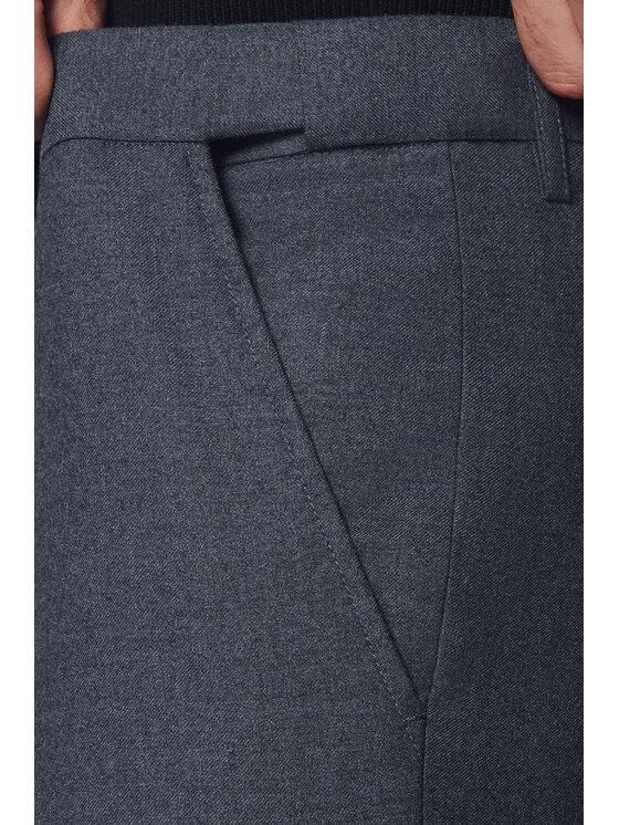 Lancerto Lancerto Spodnie materiałowe Basilio SP131224000004 Szary Slim Fit