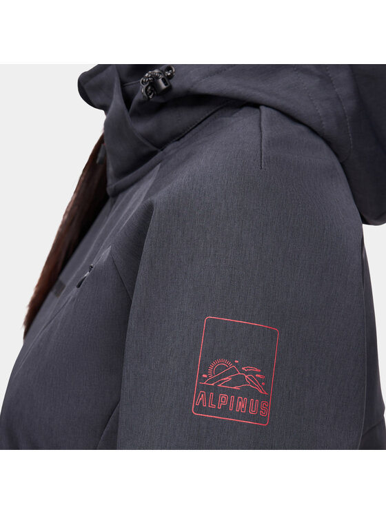 Alpinus Alpinus Kurtka softshell Minthi Szary Regular Fit