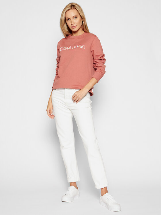Calvin Klein Calvin Klein Світшот Core Logo Ls K20K202157 Рожевий Regular Fit
