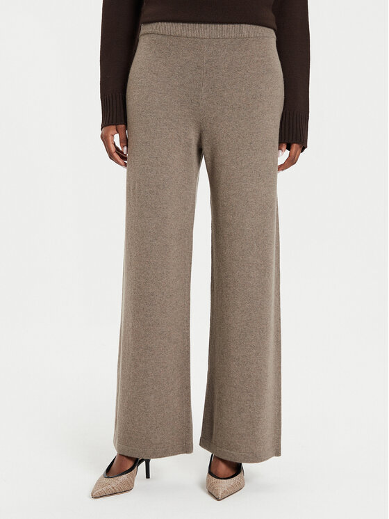 Weekend Max Mara Pantaloni din material Tennis 2425336012 Bej Regular Fit
