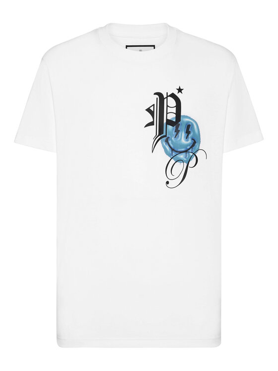 PHILIPP PLEIN PHILIPP PLEIN T-Shirt 701 Biały Regular Fit
