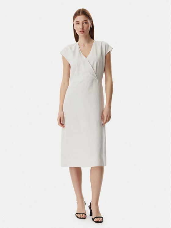 Calvin Klein Calvin Klein Každodenné šaty LV044F016G Svetlo béžová Regular Fit