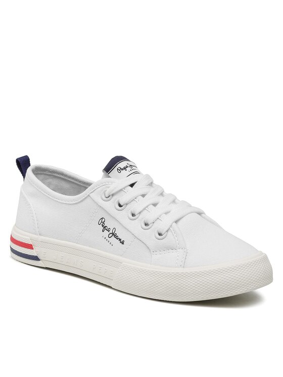 Pepe Jeans Pepe Jeans Πάνινα παπούτσια Brady Basic G PGS30561 Λευκό