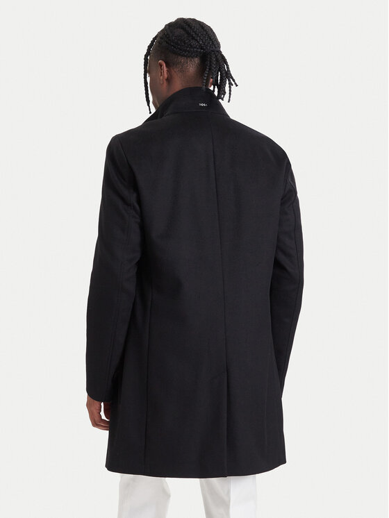BOSS BOSS Wollmantel H-Hyde-SU-264 50571853 Schwarz Slim Fit