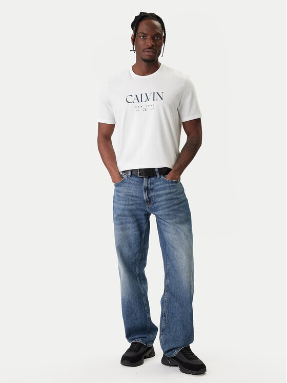 Calvin Klein Calvin Klein Tričko LV04RE807G Biela Regular Fit