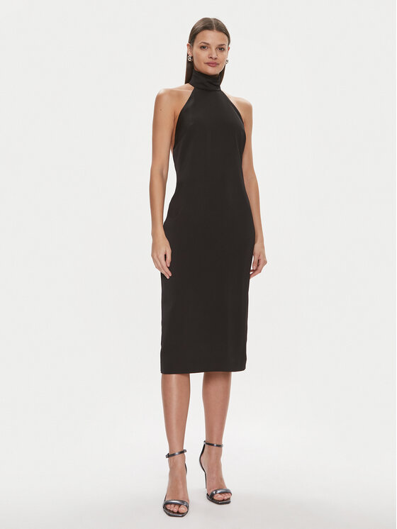 KARL LAGERFELD Robe de cocktail 240W1307 Noir Slim Fit Modivo