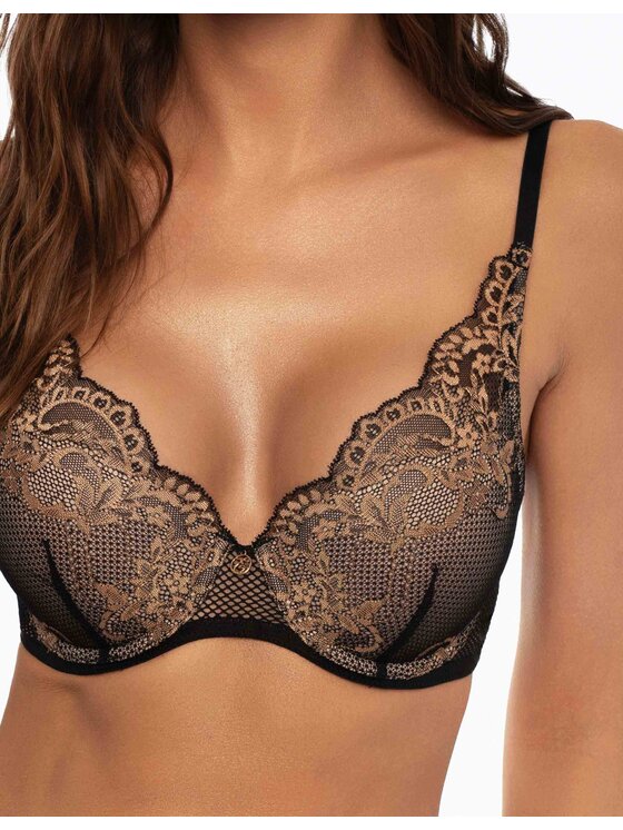Esotiq Esotiq Biustonosz push-up 41181-61X Czarny