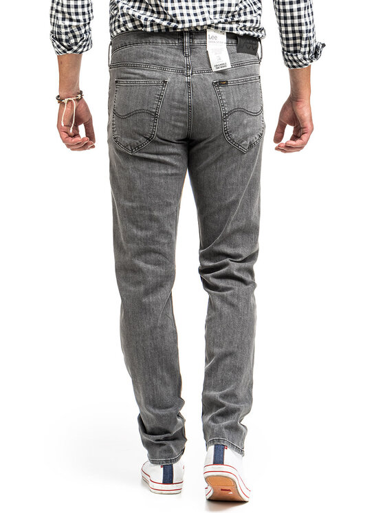 Lee Lee Jeansy DAREN ZIP FLY Szary Straight Fit