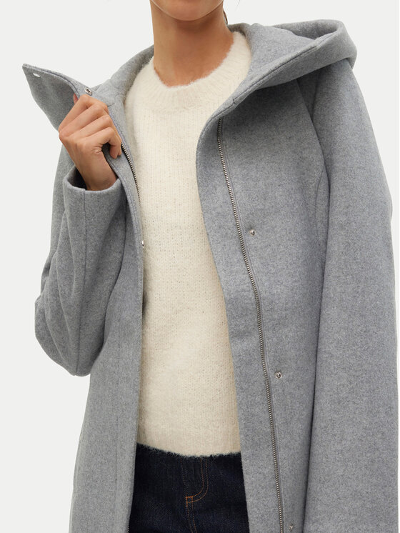 Vero Moda Vero Moda Palton Popliva 10310779 Gri Regular Fit
