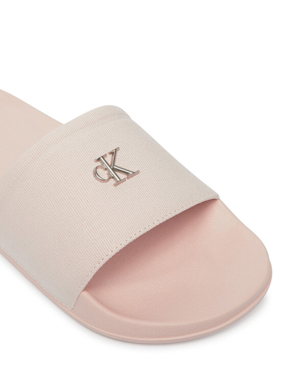 Calvin Klein Calvin Klein Чехли Ess Slide Canvas Hdw HW0HW02960 Бежов