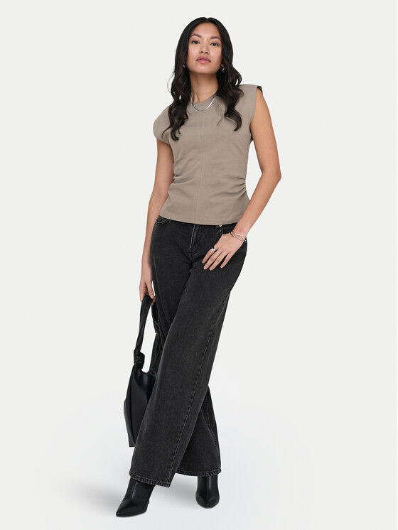ONLY ONLY T-Shirt Marie 15372452 Szary Regular Fit