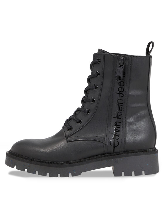 Calvin Klein Jeans Calvin Klein Jeans Planinarske cipele Combat Mid Laceup Boot Wn YW0YW01255 Crna