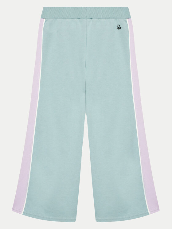 United Colors Of Benetton United Colors Of Benetton Donji dio trenerke 330SCF05B Svijetloplava Wide Leg