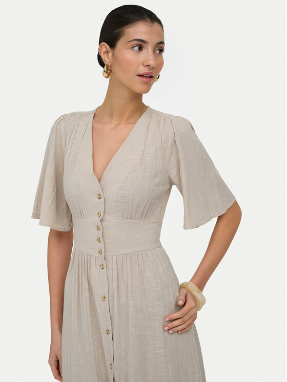 ONLY ONLY Kleid für den Alltag Tizana 15373535 Beige Regular Fit