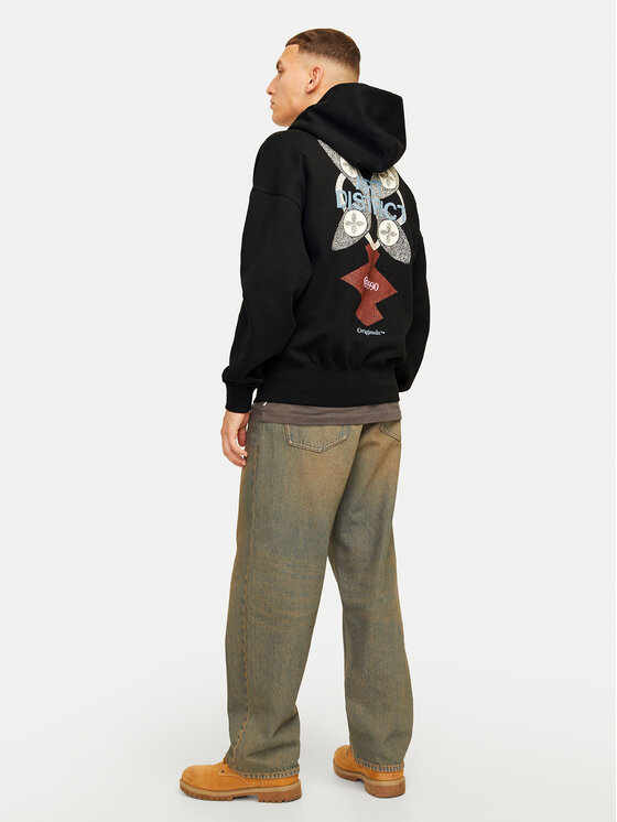 Jack&Jones Jack&Jones Džemperis Noho 12263036 Juoda Oversize
