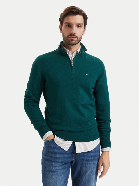 Tommy Hilfiger Tommy Hilfiger Pullover MW0MW28049 Dunkelgrün Regular Fit