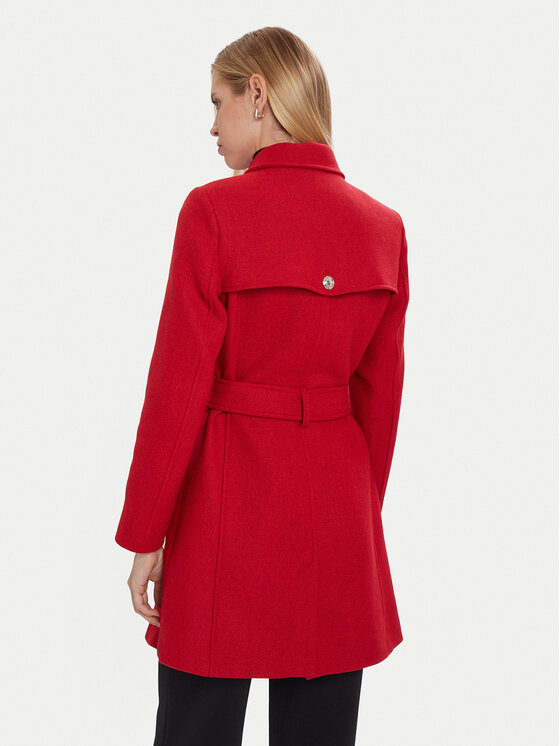 Morgan Morgan Cappotto di lana 242-GEVA Rosso Regular Fit
