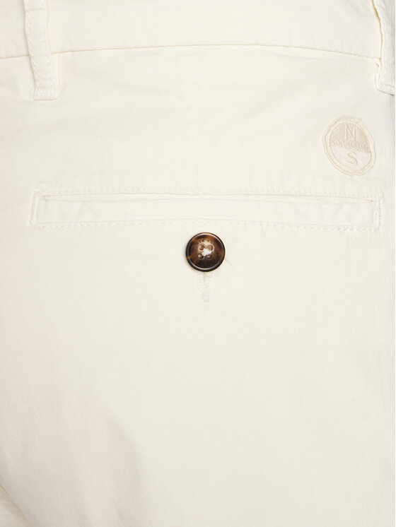 North Sails North Sails Chino nohavice Defender 673071 Biela Slim Fit