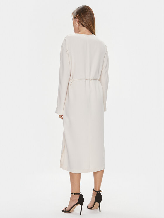 Calvin Klein Calvin Klein Ежедневна рокля K20K206148 Екрю Regular Fit