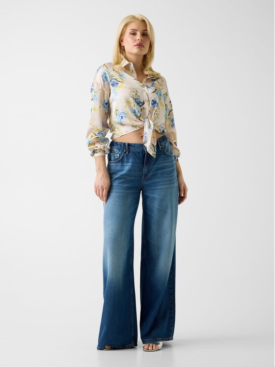 Guess Guess Top 172935 Niebieski Classic Fit