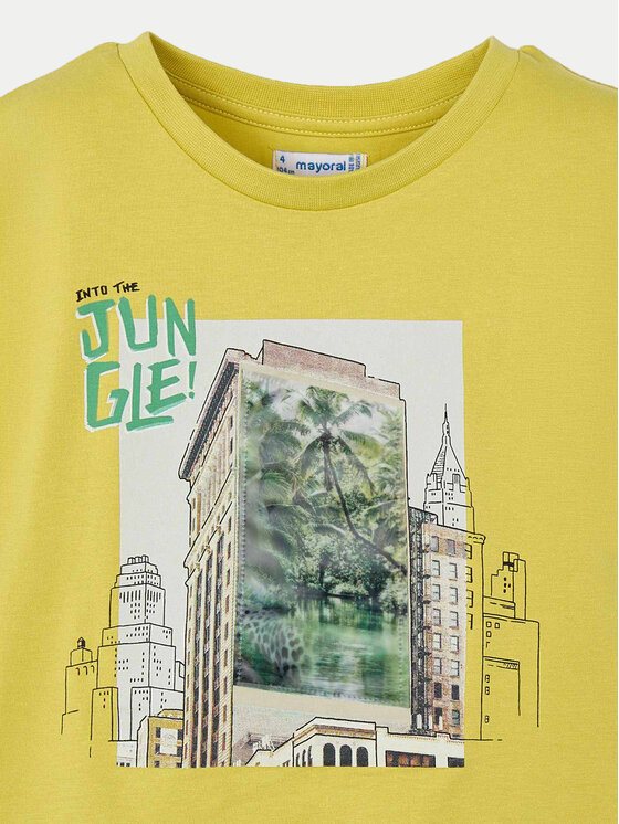 Mayoral Mayoral T-krekls 3043 Dzeltens Regular Fit
