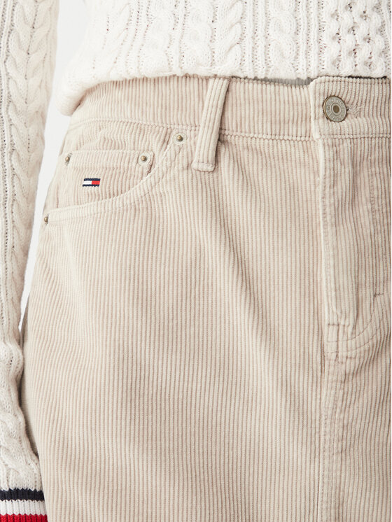 Tommy Jeans Tommy Jeans Spódnica mini DW0DW23388 Beżowy Regular Fit