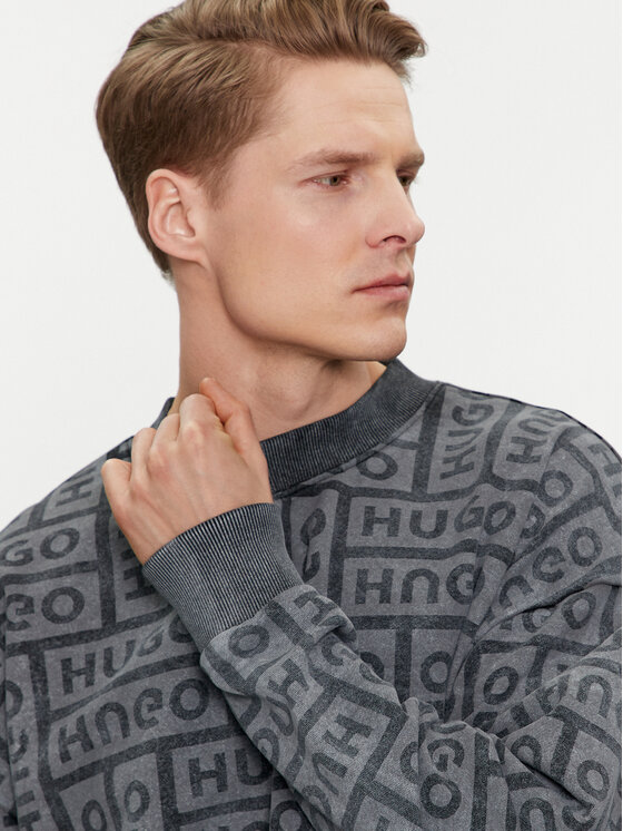 HUGO Hugo Džemperis Nenry 50510545 Pilka Relaxed Fit