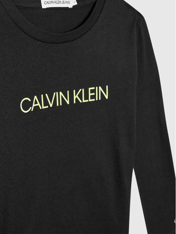 Calvin Klein Jeans Calvin Klein Jeans Bluzka Institutional IB0IB00599 Czarny Regular Fit