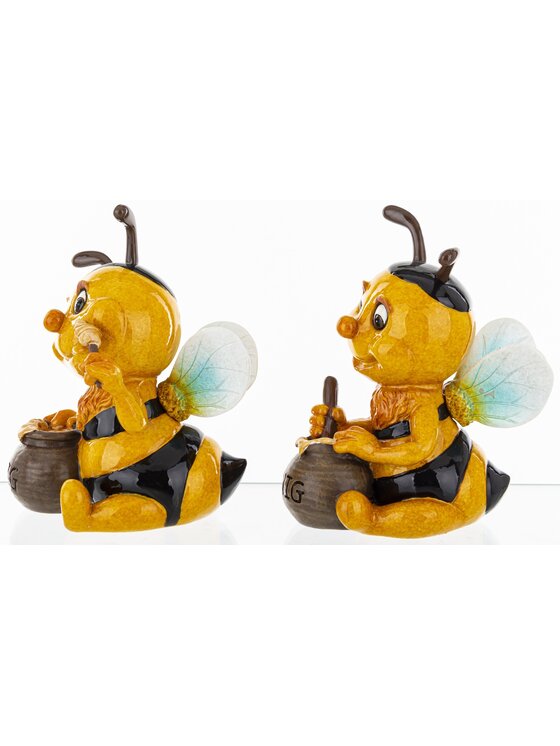 MIAhome MIAhome Figurka para kolorowych pszczółek API zjadające miód Żółty