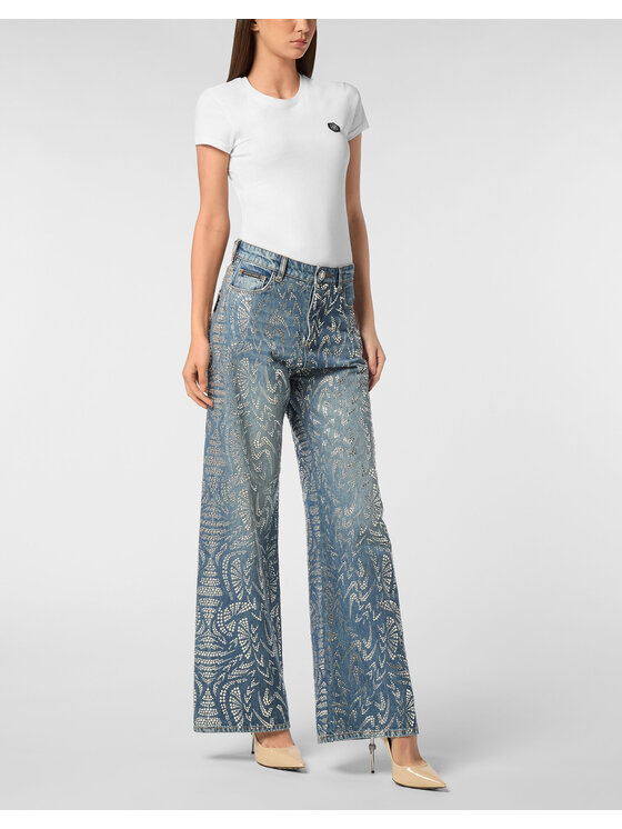 PHILIPP PLEIN PHILIPP PLEIN Jeans 27655 Blu Skater Fit