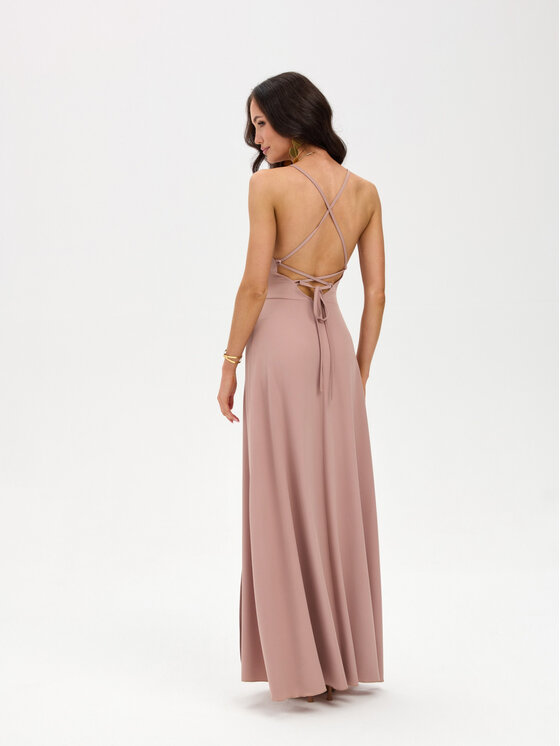 Roco Fashion Roco Fashion Večerní šaty Amara Béžová Slim Fit