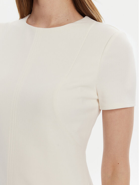 Calvin Klein Calvin Klein Koktel haljina LV044C064G Écru Slim Fit