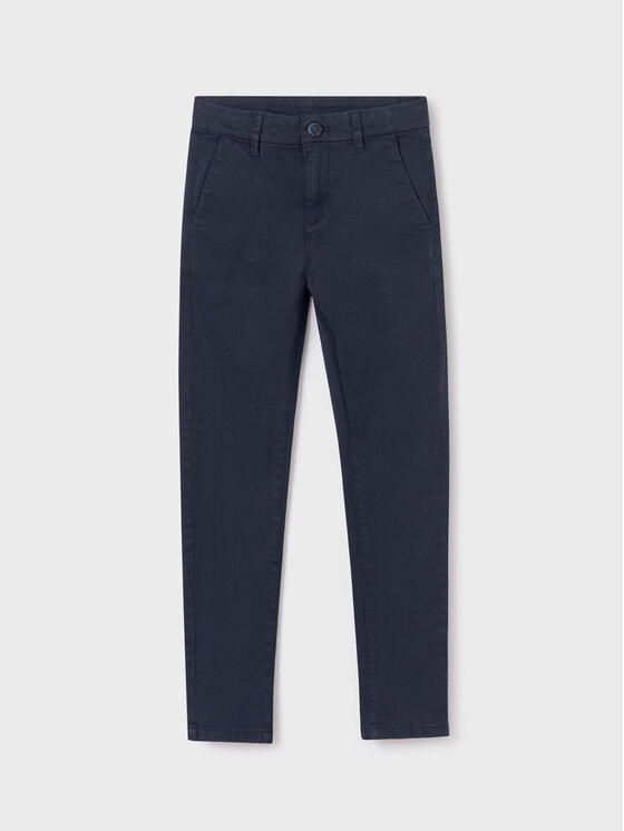 Mayoral Bavlnené nohavice 530 Tmavomodrá Slim Fit