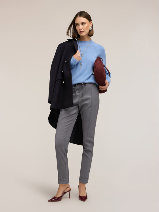 Motivi Motivi Pantaloni di tessuto P010W000841N013 Grigio Regular Fit