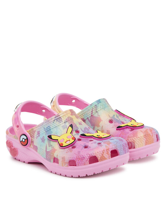 Crocs Crocs Klapki Pokémon Pikachu Classic Clog 211229 Różowy