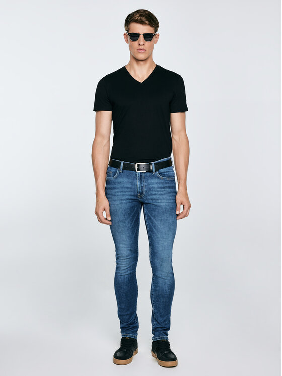 BIG STAR BIG STAR Jeansy JEFFRAY Niebieski Skinny Fit
