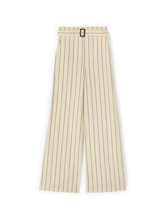 Motivi Motivi Pantaloni di tessuto P00CQ004560N0S1 Crema Over Fit