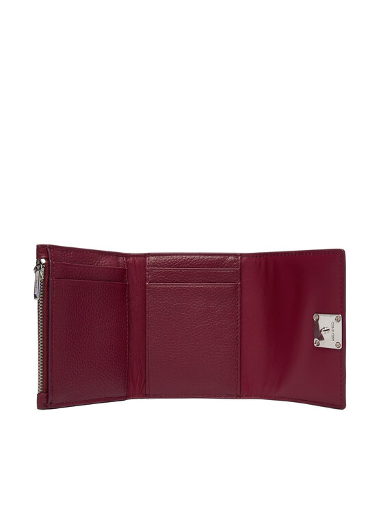Calvin Klein Calvin Klein Pénztárca Emblem Hw Pebble Trifold W/Zip LV04F1128G Bordó