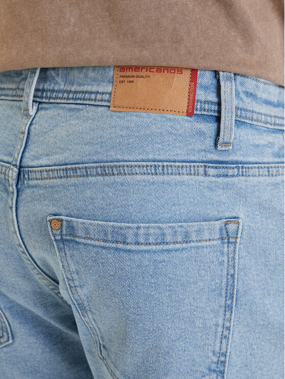 Americanos Americanos Džinsi Washington W126-AMMTR-1002-23D Zils Regular Fit