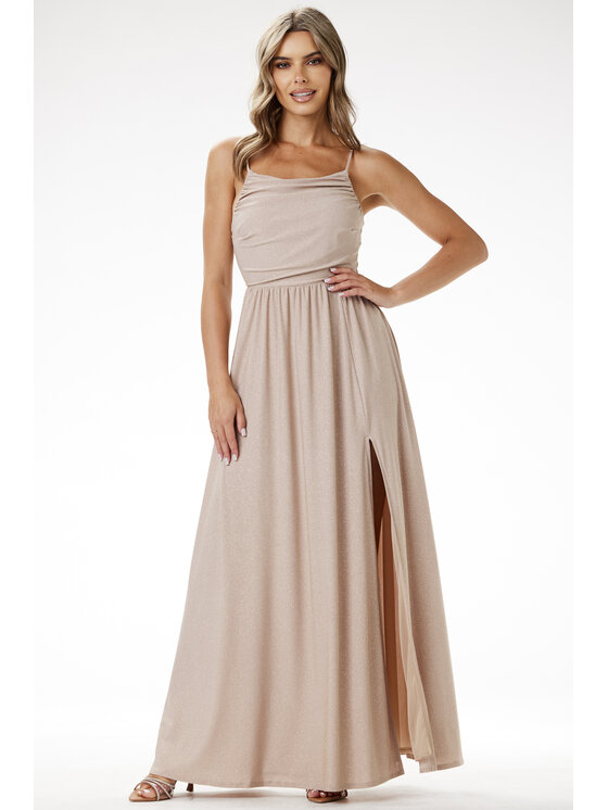 Awama Awama Abito da sera A696 Beige Basic Fit