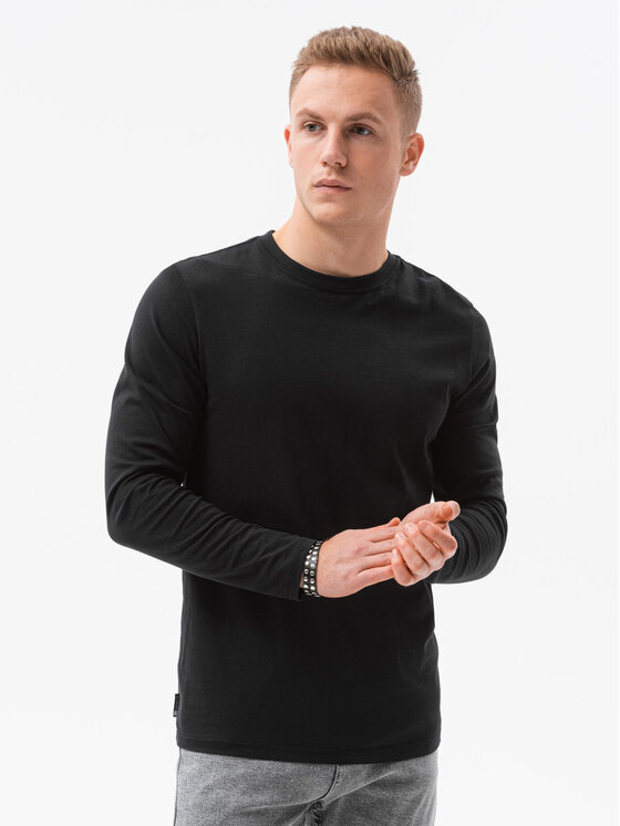 Ombre Ombre Longsleeve Z43 Czarny Regular Fit