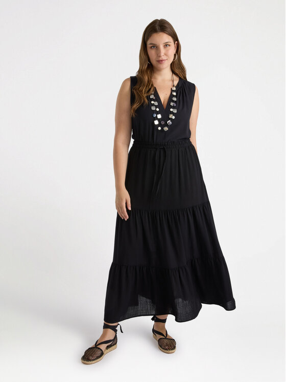 Fiorella Rubino Fiorella Rubino Gonna maxi 1000L000513N033 Nero A-Line Fit