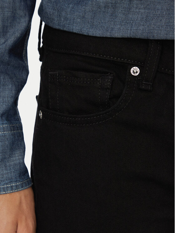 Guess Guess Дънки M6YAN1 D1486 Черен Skinny Fit
