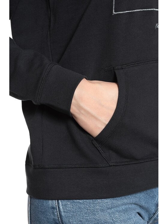 Mustang Mustang Bluza BELLA H STRUCTURE Czarny Regular Fit