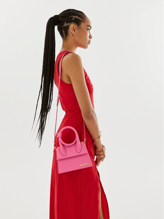 JACQUEMUS JACQUEMUS Дамска чанта Le Chiquito Noeud 213BA005-3060 Розов