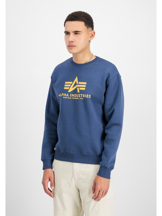 Alpha Industries Alpha Industries Mikina Basic Big Logo Sweatshirt Béžová Regular Fit