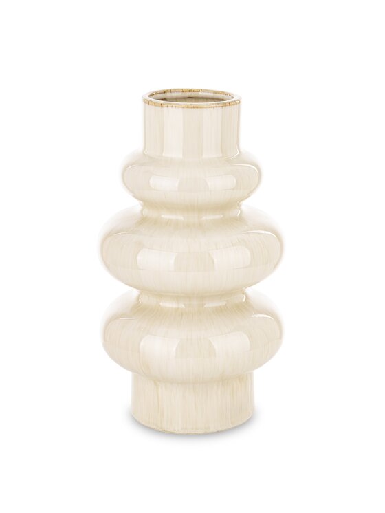 MIAhome MIAhome Wazon ceramiczny 30x16,5x16,5 cm MEZANIO - II Biały