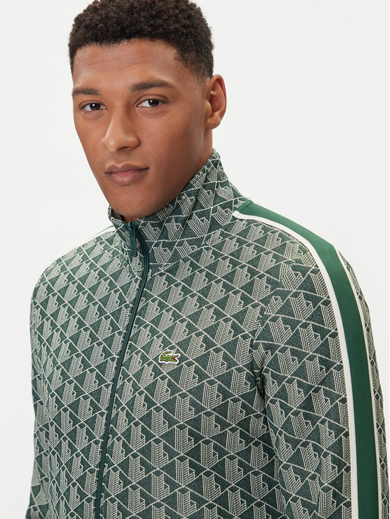 Lacoste Lacoste Bluza SH1368 Zielony Regular Fit